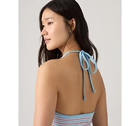 Levi's Women's Ella Striped Halter Crop Top