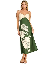 Trixxi Juniors' Sleeveless Fit & Flare Midi Dress