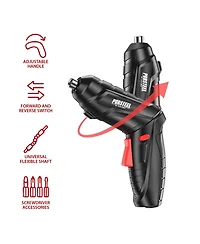 Pursonic Rechargeable Electric Screwdriver 47 Piece Set - The Ultimate Tool for Diy & Repairs
