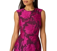 Adrianna Papell Petite Sleeveless Crewneck Short Dress
