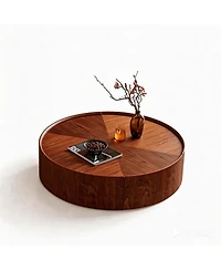 Streamdale Furniture Circular Coffee Table for Living Rooms and Offices