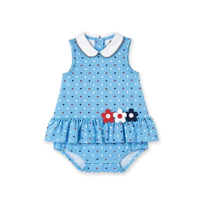 Florence Eiseman Toddler Girls Printed Knit Dress With Flowers