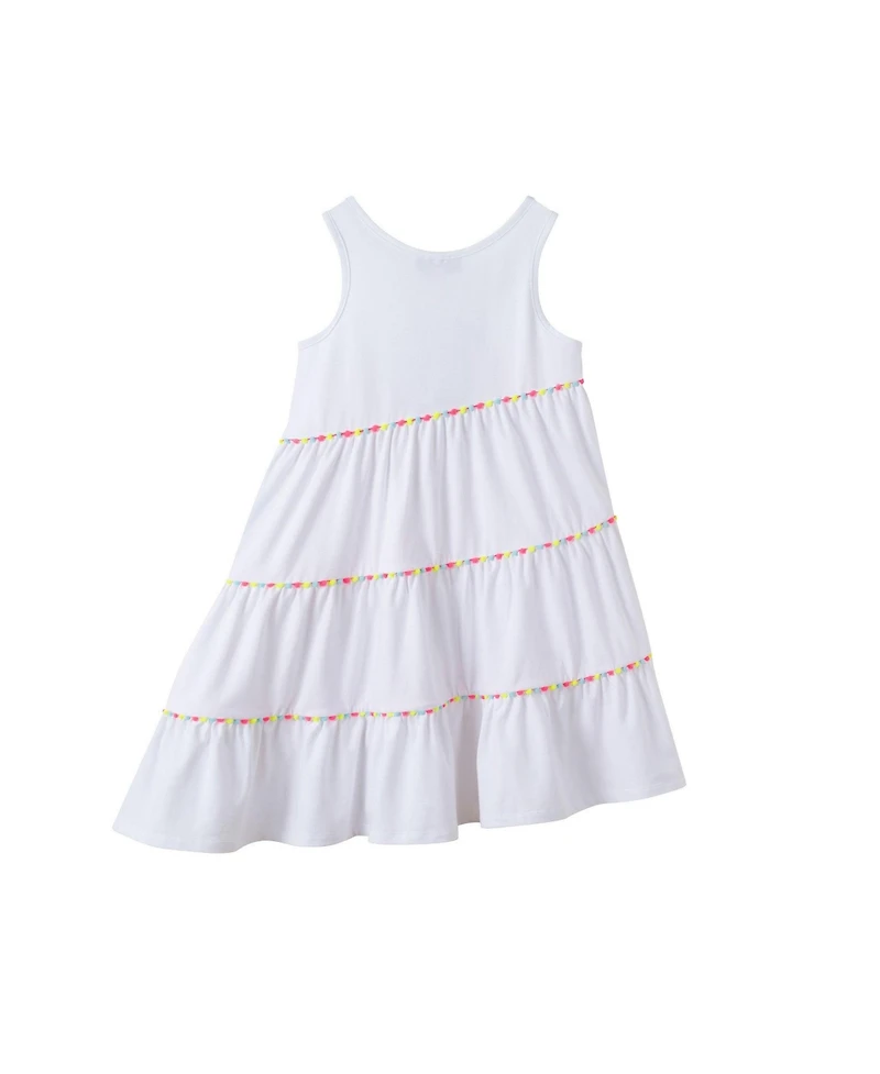 Andy & Evan Little Girls Pom Jersey Dress