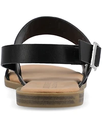 Journee Collection Women's Lavine Double Strap Flat Sandals
