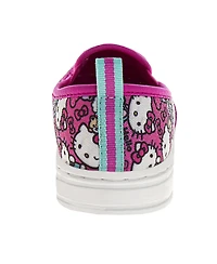 Hello Kitty Sanrio Canvas Slip On Sneakers Women's Casual Comfort Easy Wear Fun Design Everyday Style