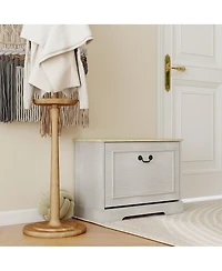 Streamdale Furniture Shoe Storage Bench with Flip Drawer and Adjustable Shelf