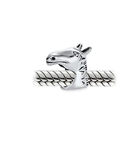 Bling Jewelry Western Equestrian Horse Charm Bead .925 Sterling Silver Fits European Charms