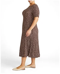 Universal Standard Plus Serena Boatneck Divine Jersey Dress