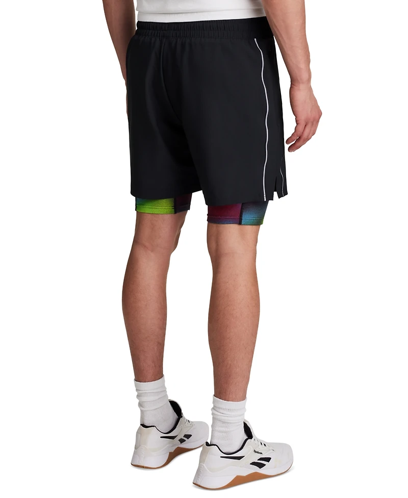 Reebok Men's Run Distort Duo Woven Shorts