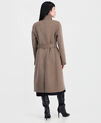 Calvin Klein Women's Double-Faced Wrap Coat
