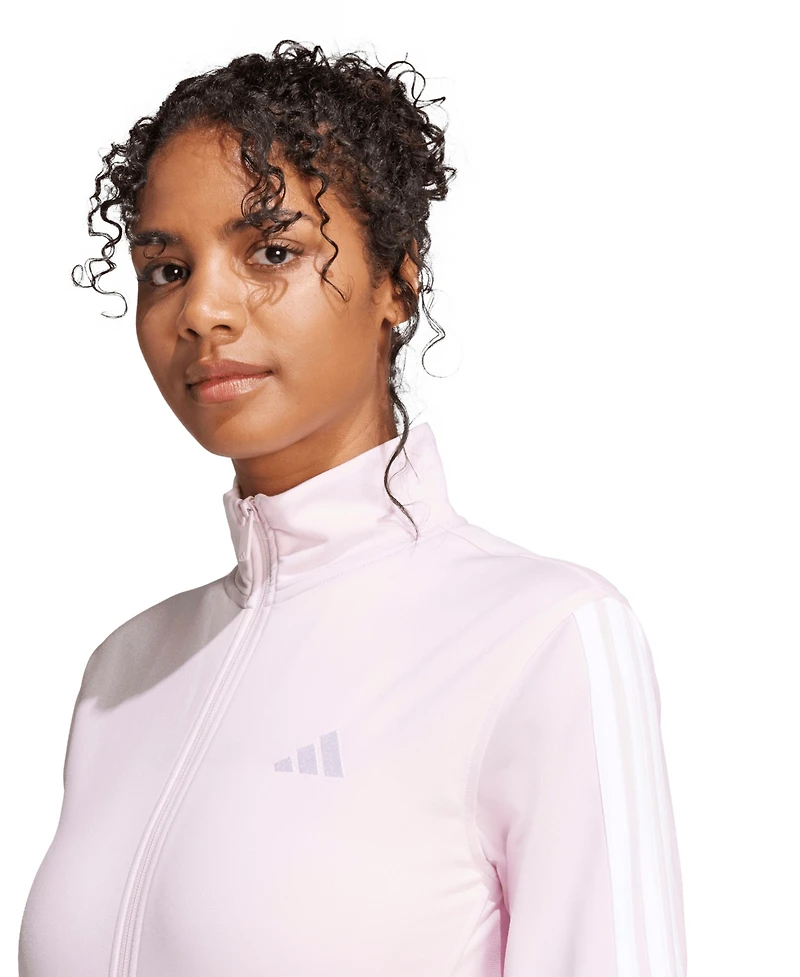 adidas Women's Tricot 3-Stripes Track Jacket