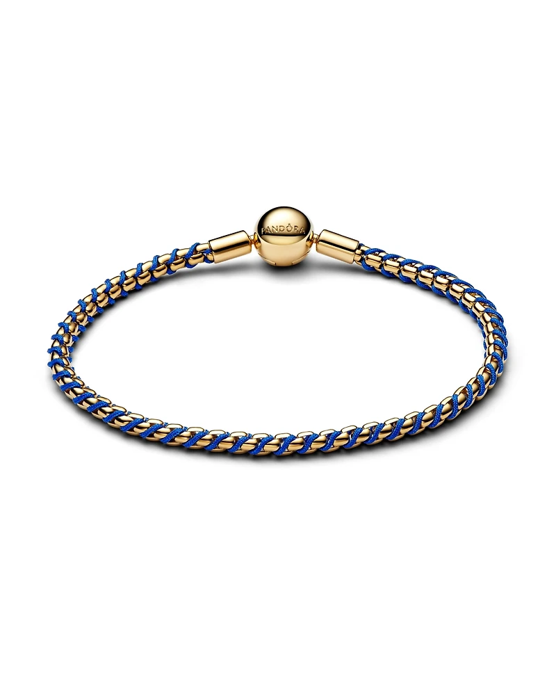 Pandora Blue Cord Box Chain Bracelet