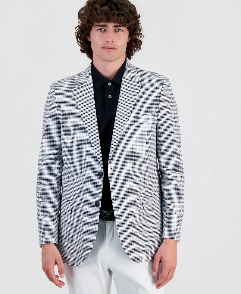 Nautica Men's Modern-Fit Seersucker Sport Coats
