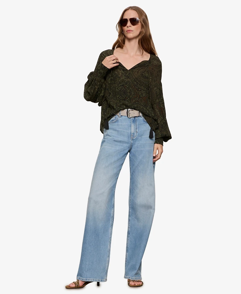 Sanctuary Petite Viscose The Moment Volume Top