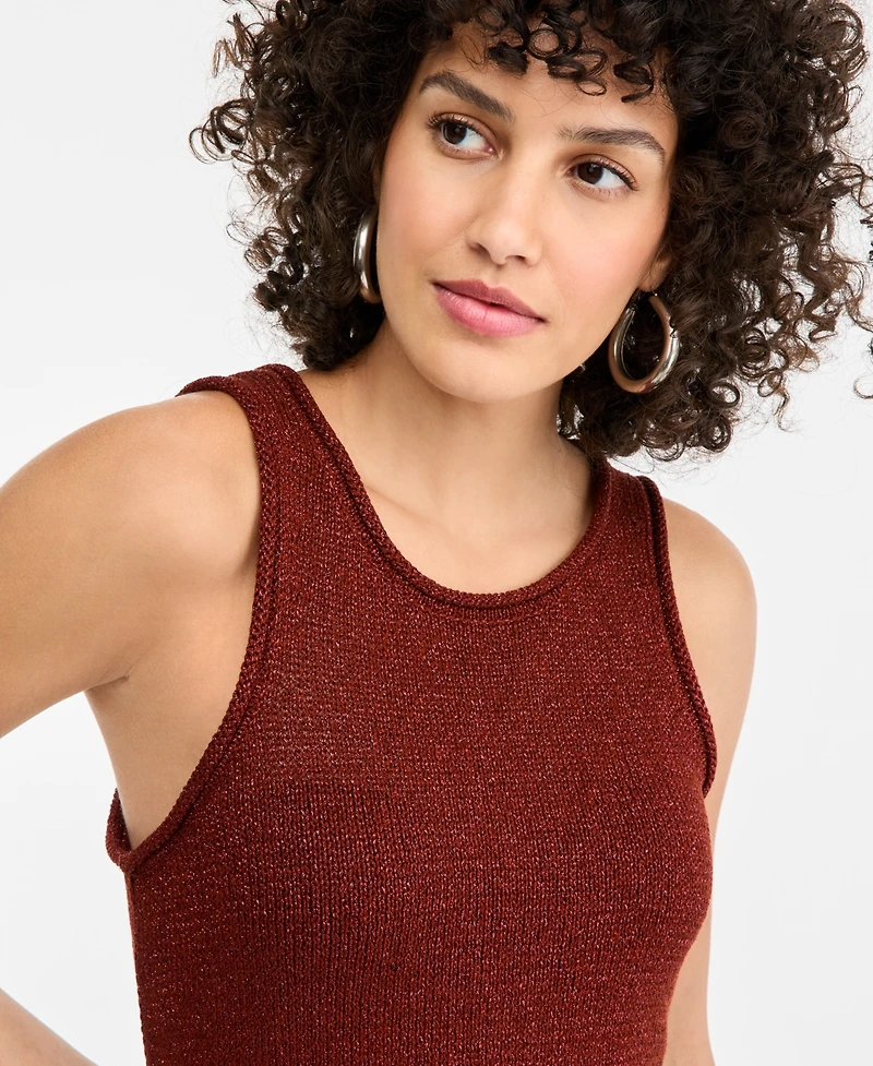 I.n.c. International Concepts Women's Metallic Sweater Tank, Macy's Exclusive