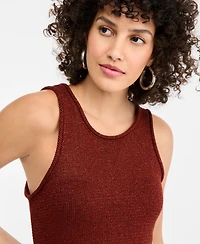 I.n.c. International Concepts Women's Metallic Sweater Tank, Macy's Exclusive