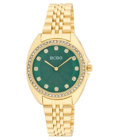Bcbg Women's Quartz Round Gold Stainless Steel Watch 34mm