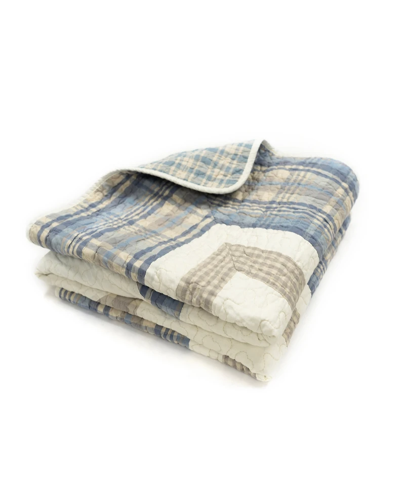 Donna Sharp Coastal Star Cotton Reversible Throw, 60" x 60"