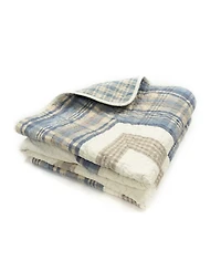 Donna Sharp Coastal Star Cotton Reversible Throw, 60" x 60"