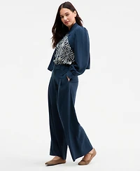 Liverpool Los Angeles Women's High-Rise Pleated Wide-Leg Pants