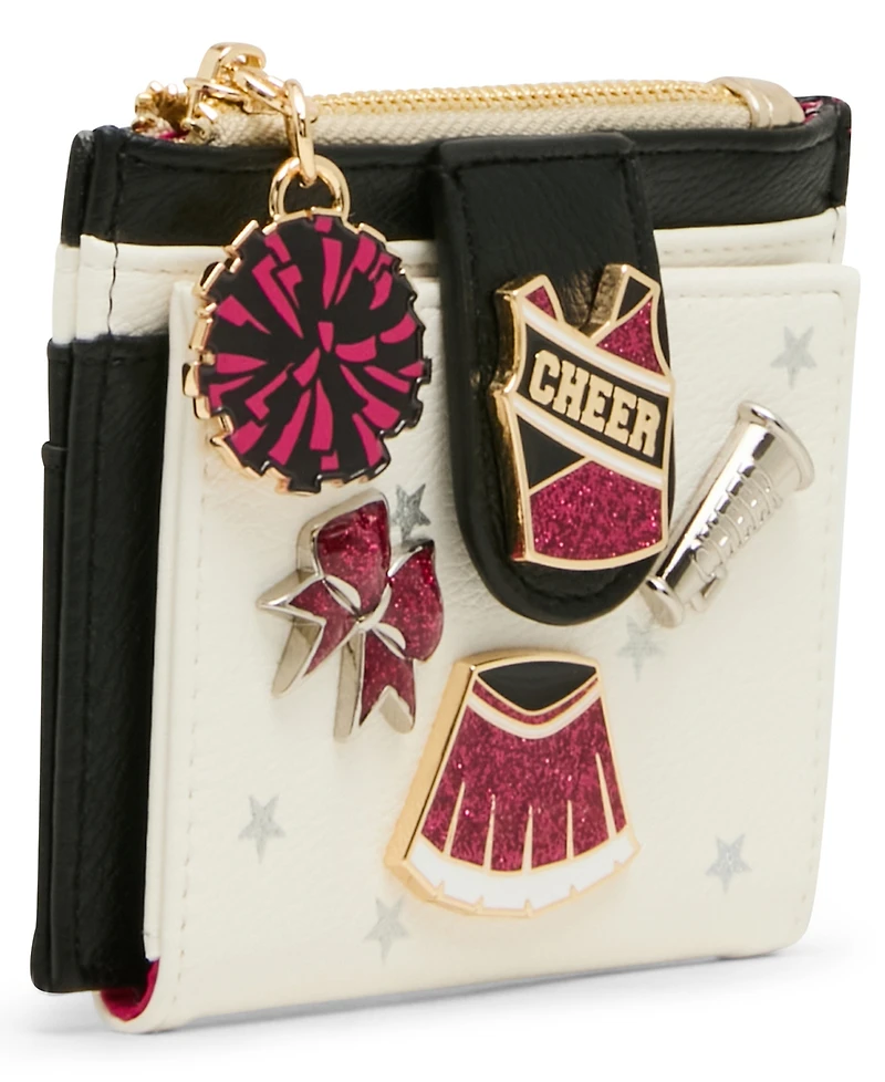Betsey Johnson Go Fight Win Mini Snap Wallet