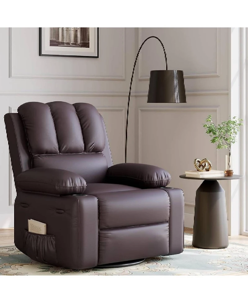 gaomon Massage Recliner Sofa Chair, Lounge Recliner with Heat and Massage for Living Room, Bedroom, and Nursery