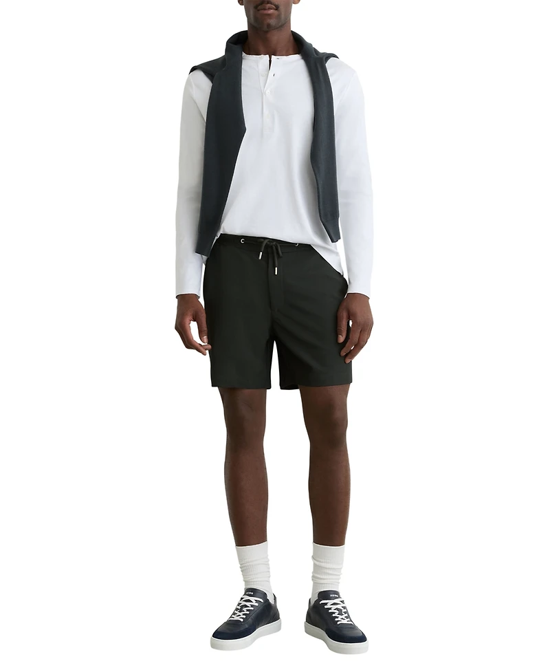 Reiss Men's Textured Drawstring Shorts