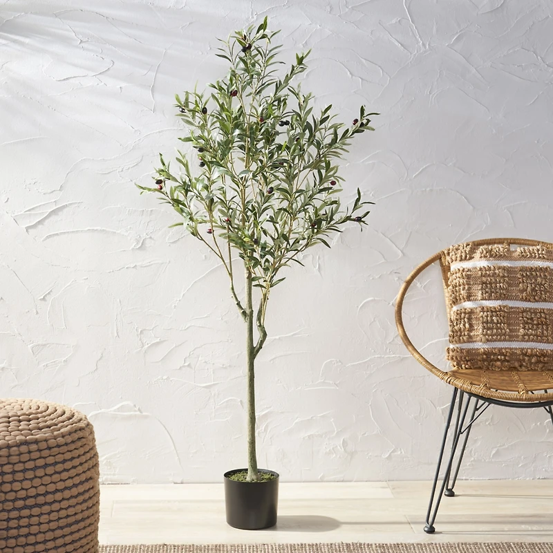 Streamdale Furniture Artificial Olive Tree - Pre-Potted Easy Care Multiple Sizes