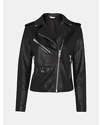 Whistles Women's Agnes Pocket Leather Jacket