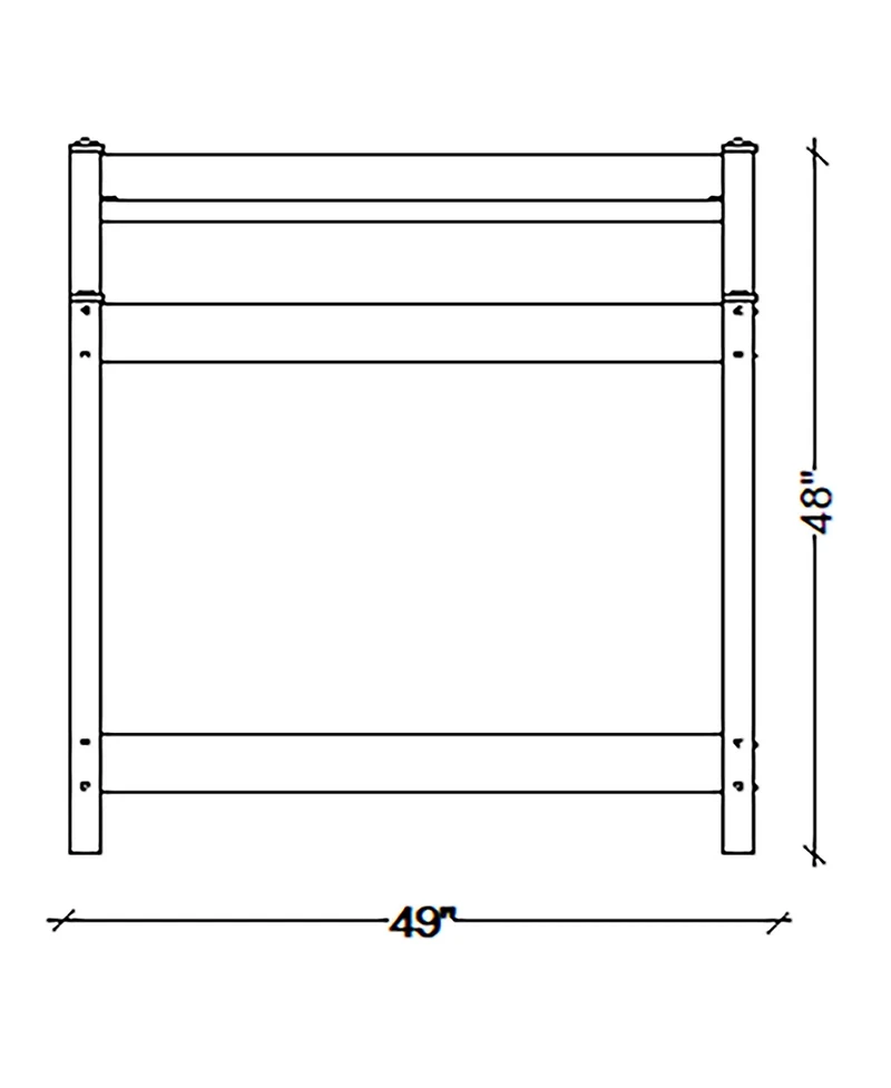 Dura-Trel Greenfield Outdoor Table Potting Bench for Gardening Supplies
