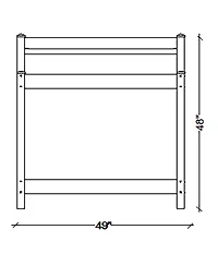 Dura-Trel Greenfield Outdoor Table Potting Bench for Gardening Supplies
