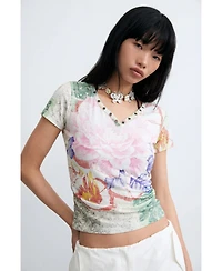 Desigual Women's Printed T-shirt 100% cotton