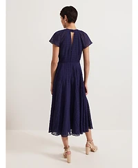 Phase Eight Women's Gwen Pleated Textured Dress