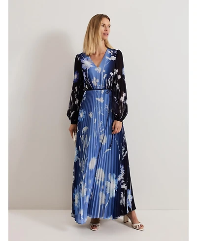 Phase Eight Women's Annie Pleated Floral Maxi Dress