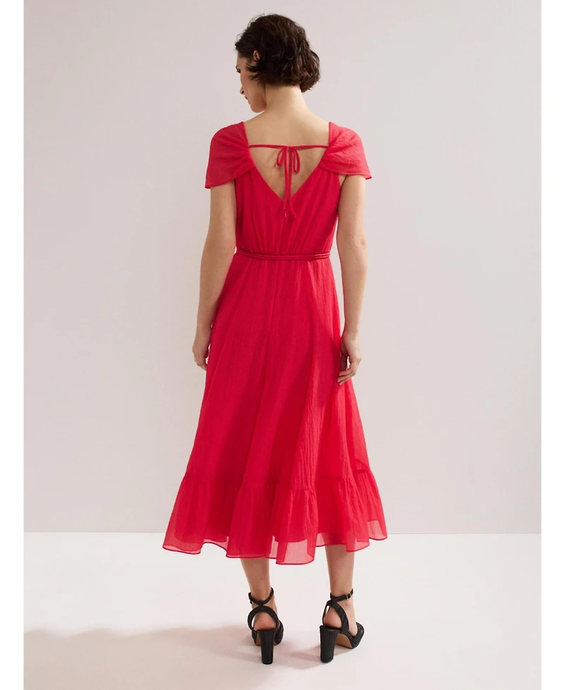 Phase Eight Women's Jen Gathered V-Neck Midi Dress