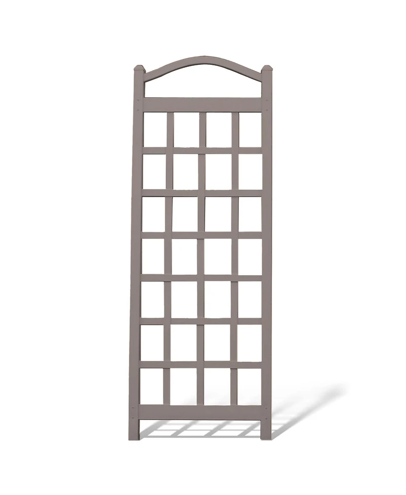 Dura-Trel Cambridge 28 x 75 Inch Pvc Vinyl Outdoor Garden Patio Trellis, Mocha