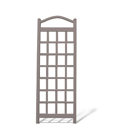 Dura-Trel Cambridge 28 x 75 Inch Pvc Vinyl Outdoor Garden Patio Trellis, Mocha
