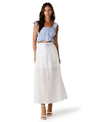 Steve Madden Women's Brooklyn Square Neck Sleeveless Top