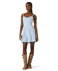 Steve Madden Women's Harley Sweetheart Neck Mini Dress