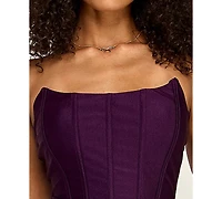 Emerald Sundae Women's Ruched Corset Gown