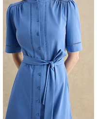 Hobbs London Women's Livvie Belted Mini Shirt Dress