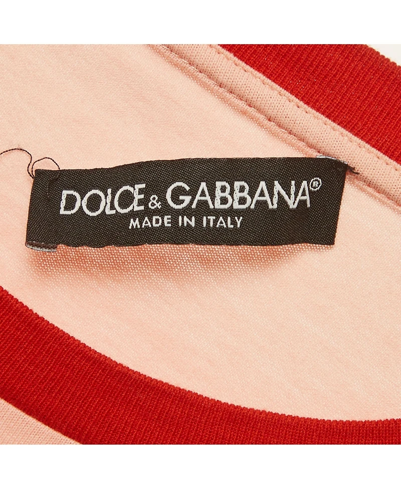 Pre-Owned Dolce & Gabbana Women's Printed Jersey Crewneck T-Shirt