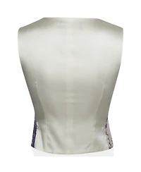 Pre-Owned Dolce & Gabbana Women's Wisteria Print Silk Blend Vest
