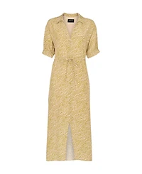 Whistles Women's Tiger Flame Short Sleeve Midi Dress