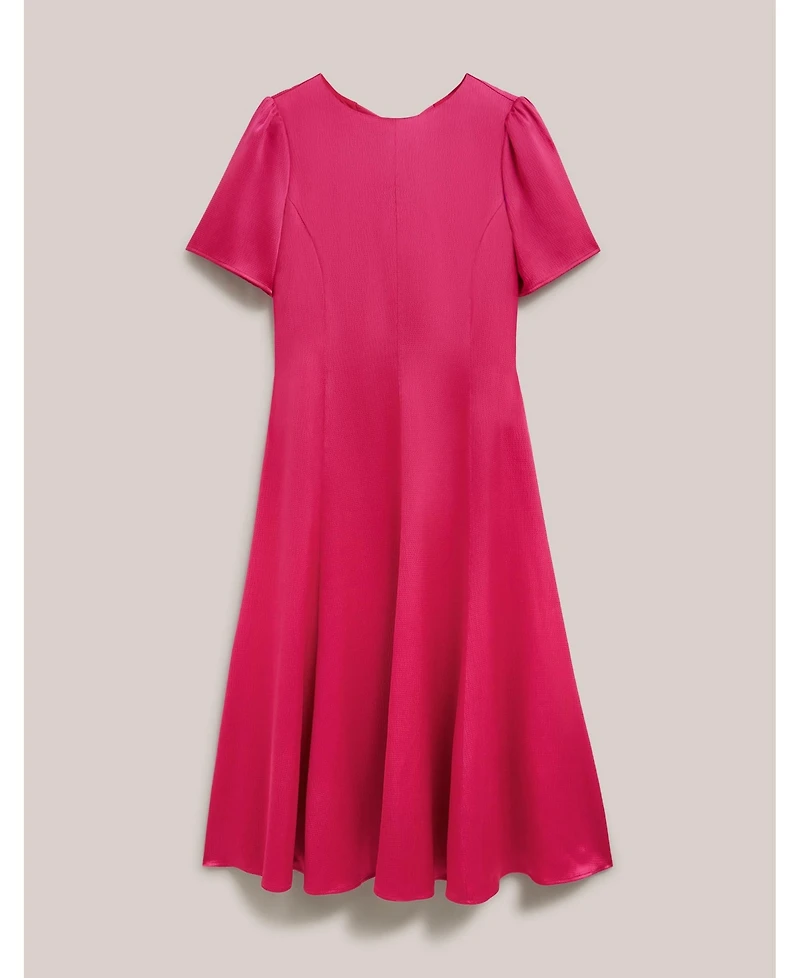 Hobbs London Women's Camille Satin Midi Dress