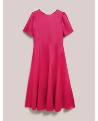 Hobbs London Women's Camille Satin Midi Dress