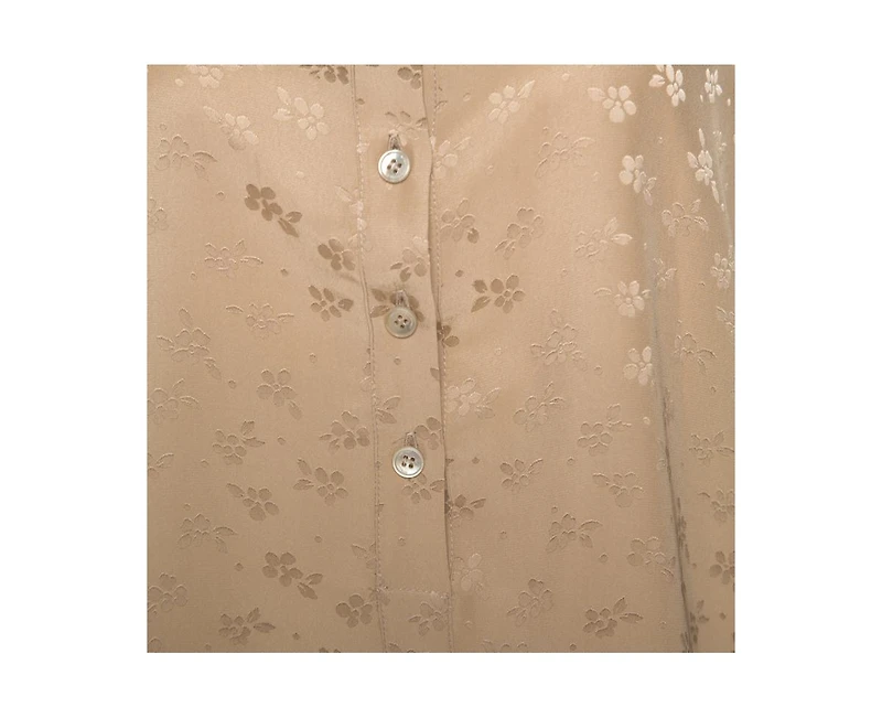 Pre-Owned Stella Mccartney Women's Jacquard Button Front Mandarin Collar Shirt