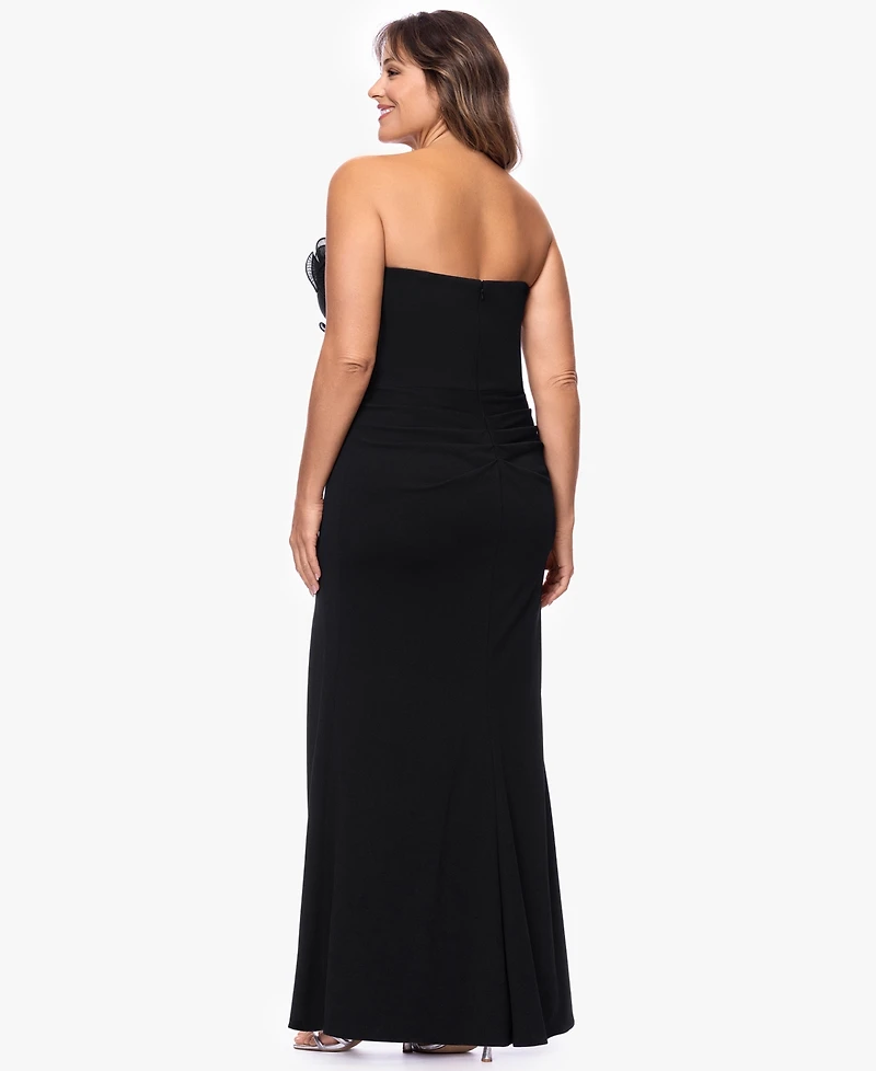 Xscape Plus-Size Strapless Sweetheart Ball Gown