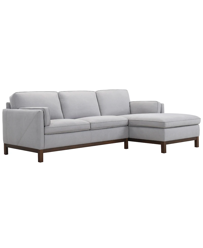 Virton 2-Piece Fabric Chaise Sectional Sofa