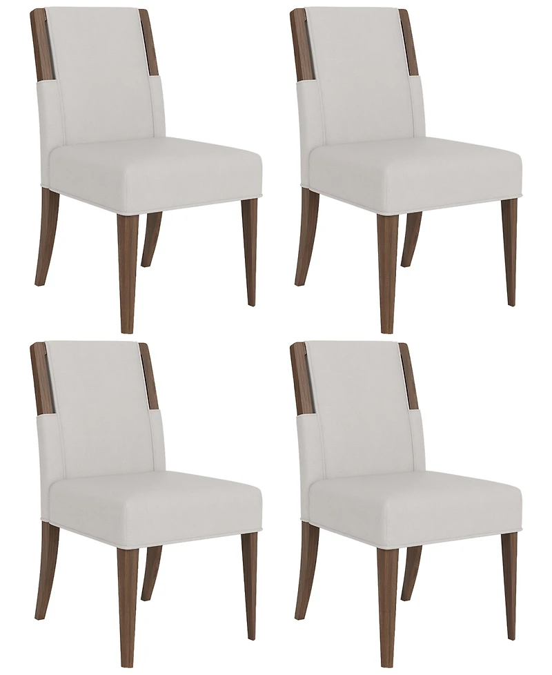 Amelie -Piece Wood Upholstered Dining Chair Set